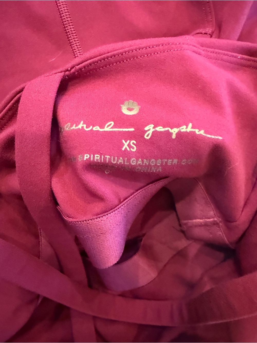 Spiritual Gangster Deep Red Sleeveless Romper - Picture 5 of 7